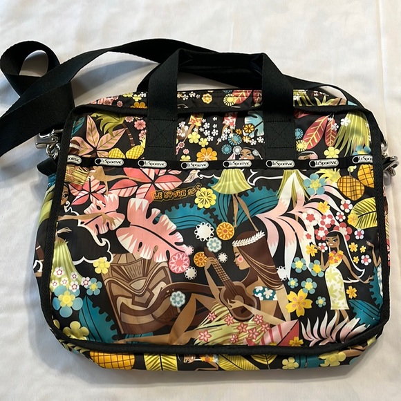 Lesportsac Bags Lesportsac Hawaiian Print Laptopmessenger Bag